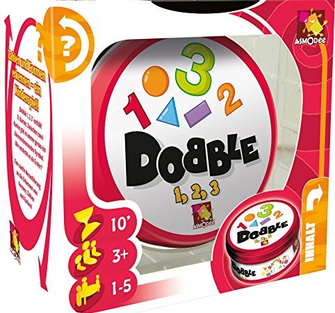 Asmodee 002964 – Jeu éducatif – Dobble 1/2/3, multicolore - Version Import