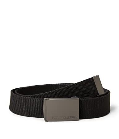 B088J1SDFD Urban Classics Canvas Belt Ceinture, Noir, Taille Unique Mixte