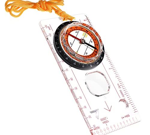 Camping en Plein air Directional Ski Race Randonnée Boussole spéciale Baseplate Règle Map Scale Compass De Plein air