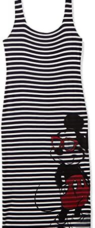 Desigual Vest_Mickey Sunglasses, Robe décontractée Femme, Bleu, Taille L