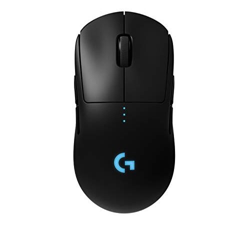 Logitech G PRO Souris Gamer sans Fil, Capteur Gaming HERO 25K, 25 600 PPP, RVB, Ultra-Léger, 4 à 8 Boutons Programmables, Batterie Longue Durée, POWERPLAY-compatible, PC - Noire