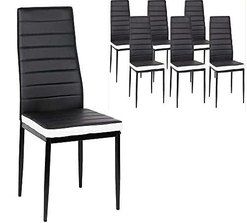 Lot de 6 Chaises pour Salle a Manger, Chaises de Salle a Manger Moderne