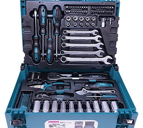 Makita E-11542 Kit de mécanicien 87 pièces fourni dans un étui Makpac