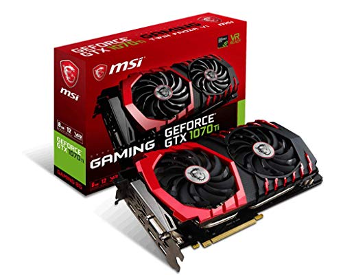 MSI GeForce GTX 1070 Ti Gaming 8G Carte Graphique Nvidia GeForce GTX 1070 Ti 1607 MHz