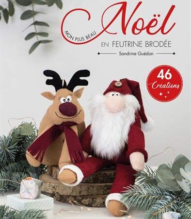 Noël en feutrine brodée