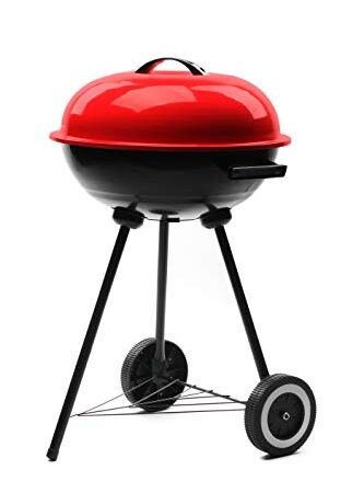 SweedZ Barbecue au charbon de bois avec couvercle - Hauteur : 72 cm