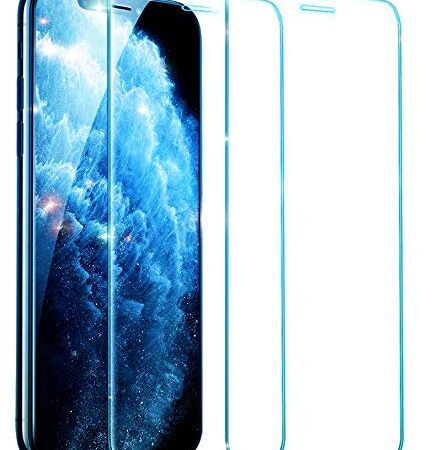 UNO' Lot de 2 films de protection d'écran en verre trempé pour iPhone 11, iPhone XR, en verre trempé HD