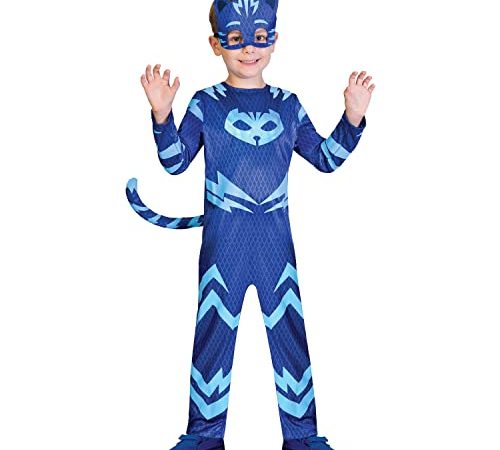 Amscan PJMASQUES YOYO-Catboy Deguisement, 9902953, Bleu FR: 5/6 Ans