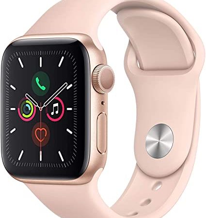 Apple Watch Series 5 40mm (GPS) - Boîtier En Aluminium Or Avec Bracelet Sport Pamplemousse (Reconditionné)