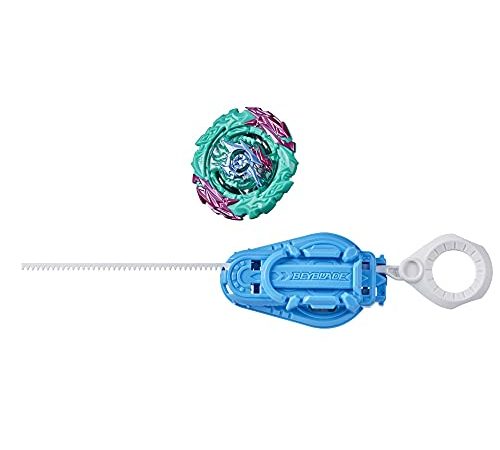 Beyblade Burst Surge, Starter Pack avec toupie de compétition Speedstorm World Evo Helios H6 et Lanceur