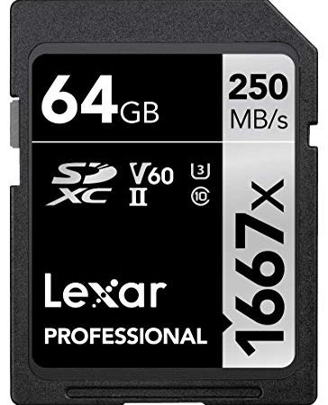 Carte Lexar Professional 1667x 64 Go SDXC UHS-II