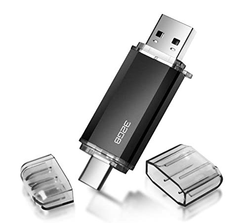 Clé USB C 32 GO, Bifrost Type C Clef USB 32go OTG USB Stick 32GB Mini USB C Flash Drive 32 GO pour Huawei, Oneplus, Xiaomi, Smartphones Doté Type-C et OTG Activé, Matebook, Tablette, Etc.