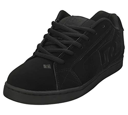 DC Shoes Net, Chaussures de Skateboard Homme, Noir Black Black Black, 46.5 EU