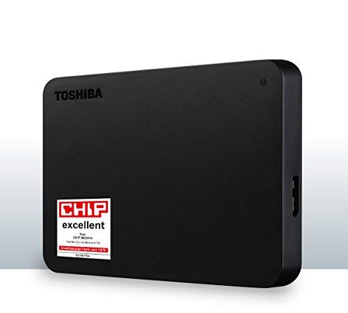 Disque Dur Externe Toshiba Canvio Basics 4To, Noir, USB 3.2. Gen 1 (HDTB440EK3CA)