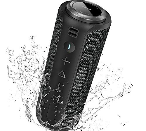 Enceinte Bluetooth Portable Surround Stéréo: Pluggify 40W Enceinte Basses Puissantes, Étanche IPX7, 12 Heures De Lecture, Bluetooth 5.0 avec Technologie PartySync (Sync 200+ LS01)