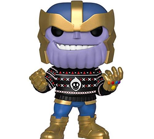 Funko Pop! Figurine Bobble Vinyle Marvel: Holiday - Thanos Multicolore Taille Unique