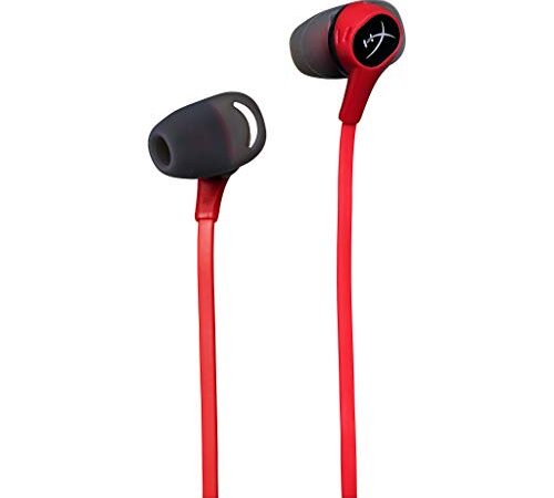 HyperX HX-HSCEB-RD Earbuds - écouteurs de jeu intra auriculaires avec micro pour Nintendo Switch, PC et téléphone portable