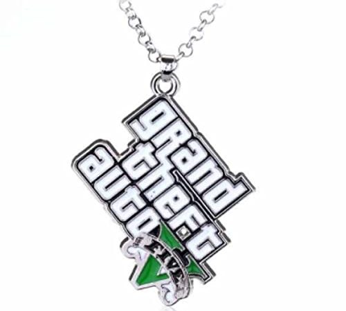 KTZM Fantastiques figurines GTA 5 Ps4 Game CS Collier Grand Theft Auto 5 colliers pendentifs