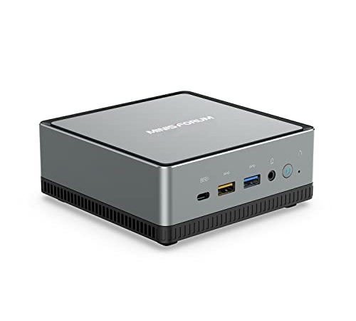 MINISFORUM UM350 Mini PC AMD Ryzen 5 3550H avec Windows 11 Pro Mini Ordinateur DDR4 16 Go RAM 512 Go PCle SSD, Dual-Band WLAN HDMI/DisplayPort/USB-C 4K@60Hz, 2.5G RJ45-LAN,4X Ports USB 3.0