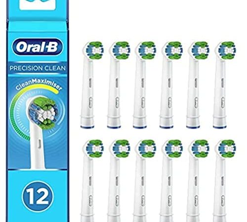 Oral-B Precision Cleanbrossettes De Rechange Pour Brosse À Dents Électrique Avec Technologie Cleanmaximiser, Pack De 12