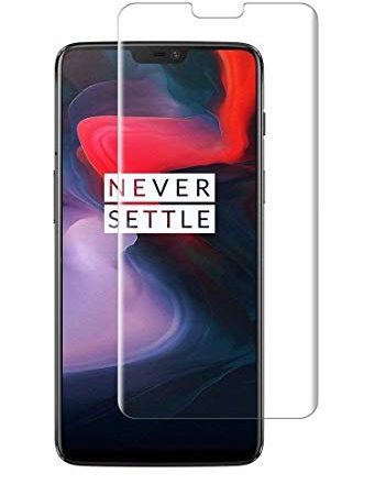 PHONILLICO Verre Trempe OnePlus 6 - Film Protection Ecran Verre Trempe Ultra Resistant Vitre Ecran Protecteur Anti Rayure sans Bulle d’Air Dureté 9H Ultra Mince