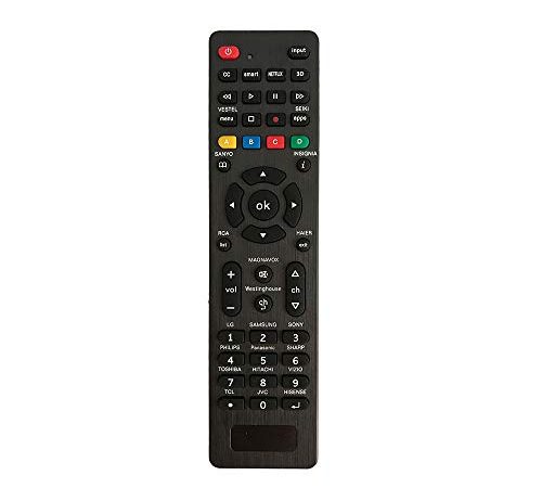 Telecommande Universelle pour JVC,TCL, haier, Sanyo, Sony, Sharp, Hitachi, Vestel, Vizio, Toshiba, Hisense, Seiki, Smart TV - Réglages Simples requis