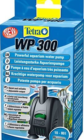 TETRA WP300 - Pompe à Eau pour Aquarium de 10 à 80L – Silencieuse et facile à dissimuler – Débit Réglable - Très Puissante - Assure une parfaite circulation de l’eau - Garantie 2 ans