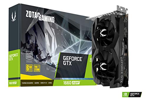 ZOTAC Carte Graphique Gaming GeForce GTX 1660 Super Twin Fan 6 Go GDDR5, 192bit, 1785 MHz, 8 Go/s, PCI Express 3.0