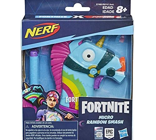 Nerf Fortnite MicroShots Rainbow Smash et Flechettes Nerf Elite Officielles