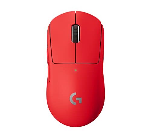 Logitech G Pro X Superlight Souris Gaming sans Fil, Ultra légère 63g, Capteur Hero 25K, 25 600 PPP, 5 Boutons Programmables, Longue Longévité des Piles, Memoire Integrée, PC/Mac - Rouge