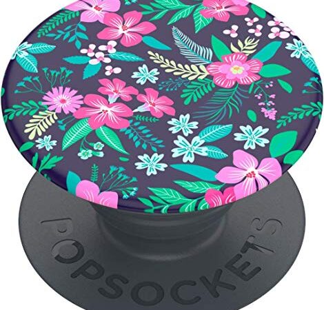 PopSockets: PopGrip Basic - Support et Grip pour Smartphone et Tablette [Top Non Interchangeable] - Floral Chill