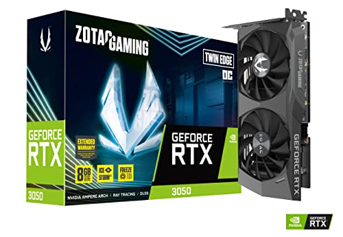 Zotac Nvidia GeForce RTX 3050 Twin Edge OC LHR 8Go Carte Graphique Noir