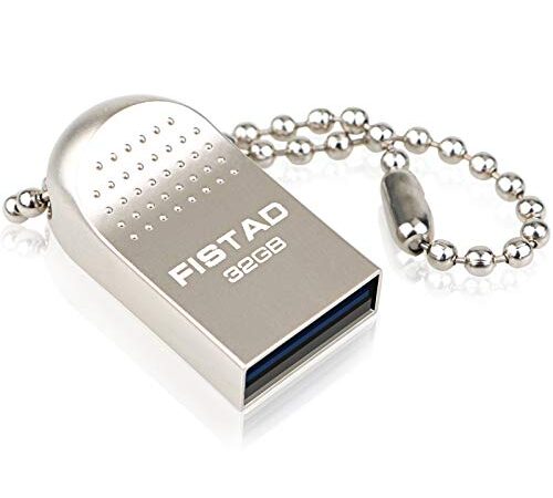 32 Go Clé USB 2.0 Flash Drive Métal USB 32Go Mini Mémoire Stick Portable Clé USB 32go Imperméable Pen Drive pour PC/MacBook/Tablette