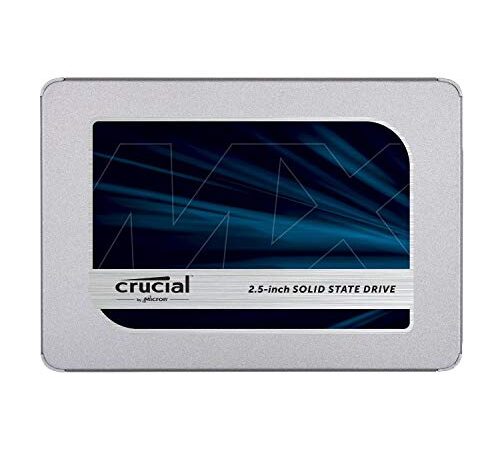 Crucial MX500 disque SSD 2.5" 500 Go Série ATA III QLC 3D NAND - Disques SSD (500 Go, 2.5", 560 Mo/s, 6 Gbit/s)