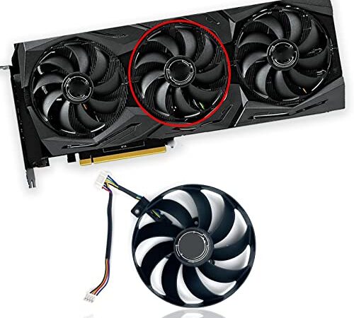 Dotodo Ventilateur de carte graphique T129215SU pour ASUS ROG STRIX-GeForce RTX 2070 2080 Super Ti Gaming RTX2080 RTX2080Ti (ventilateur B-6 broches)