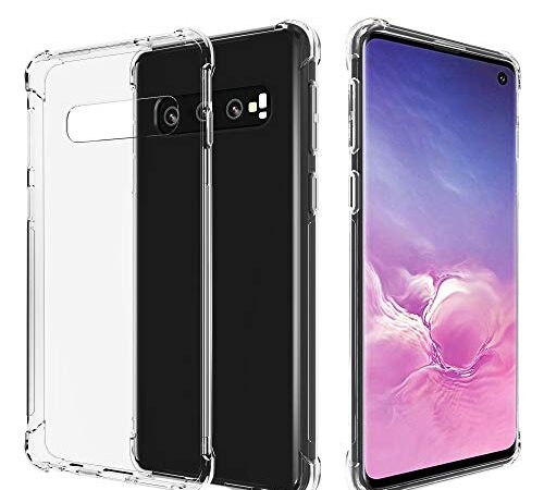 Migeec Coque Samsung Galaxy S10 - Souple TPU Silicone [Shock-Absorption] Ultra Mince Étui pour Samsung Galaxy S10