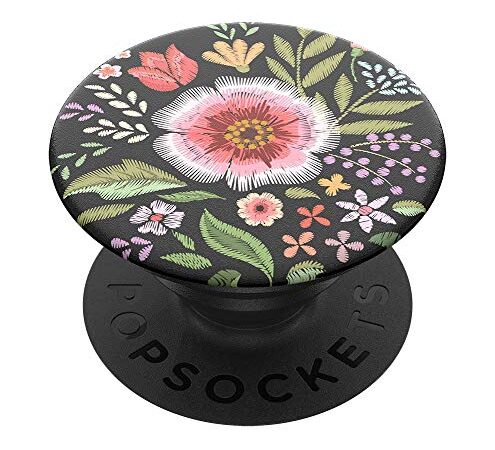 PopSockets PopGrip - Support et Grip pour Smartphone et Tablette avec un Top Interchangeable - Flower Flair