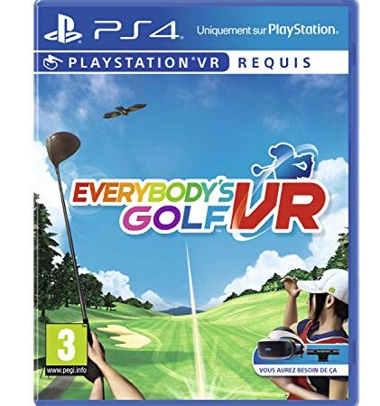 Sony, Everybody's Golf PS4 VR, 1 Joueur, Version Physique avec CD, En Français, PEGI 3+, Jeu pour PlayStation 4 VR