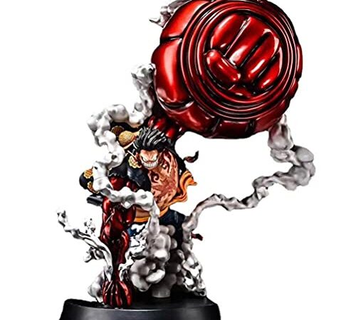 TAIPPAN One Piece Figure Luffy Gear 4 Monkey D. Luffy Figurine, Figurine Décoration Objets de Collection, 25cm PVC Statue