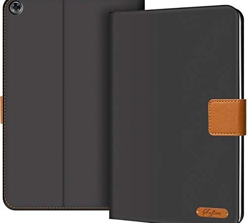 Verco Coque pour Huawei Mediapad M5 10.8 Pouces, Housse Étui de Protection pour Mediapad M5 Pro Case en Cuir synthétique première qualité, Noir