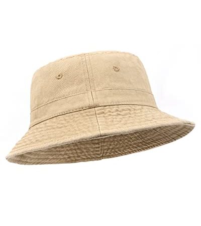 Zylioo Chapeau Bobs Délavé XXL Grands Chapeaux Seau de Pêche Chapeau de Soleil de Pêche Vintage pour Grosses Têtes