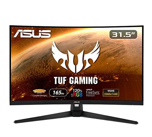 ASUS TUF Gaming VG32VQ1BR - Ecran PC Gamer 31,5" WQHD - Dalle VA incurvée 1500R - 16:9 - 165Hz - 1ms - 2560x1440 - 250cd/m² - Display Port & 2x HDMI - Haut-parleurs - FreeSync Premium - ELMB - HDR 10