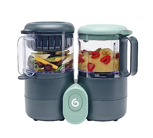 Babymoov Nutribaby One Robot multifonctions bébé 4 en 1 - cuiseur vapeur-mixeur - Diversification alimentaire - Petits pots bébé maison - Cuisson Vapeur Douce Rapide