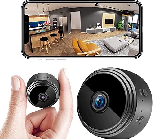 beseloa Mini Camera Espion sans Fil HD 1080P Spy Caméra de Surveillance WiFi avec Vision Nocturne et Detecteur, Caméra Video Surveillance de Sécurité Bébé sans Fil Hidden Caméra Interieur/Exterieur