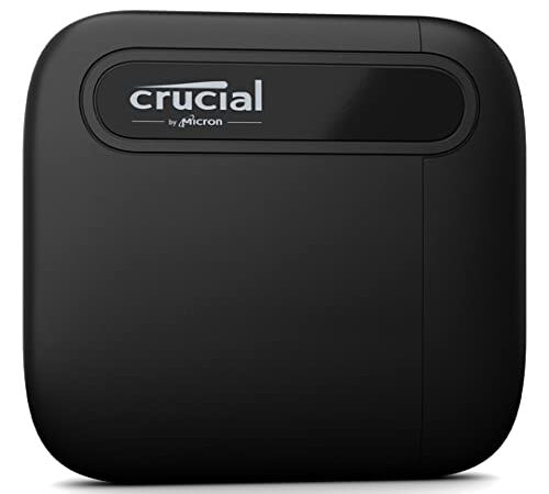 Crucial X6 1To Portable SSD - Jusqu’à 800Mo/s - PC et Mac - USB 3.2 USB-C externe SSD - CT1000X6SSD9