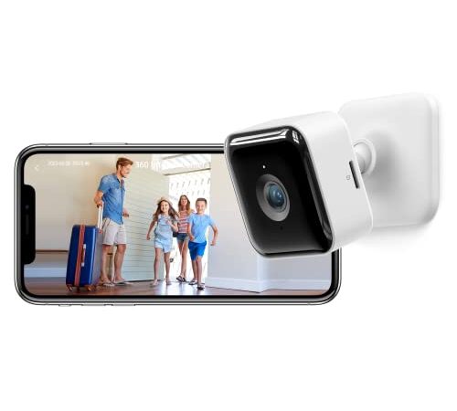 GNCC C2 Caméra de Surveillance Intérieure, 1080P Caméra Surveillance WiFi Babyphone Caméra avec Suivi de Mouvement et de Son, Vision Nocturne et Audio Bidirectionnel, Alerte en Temps Réel