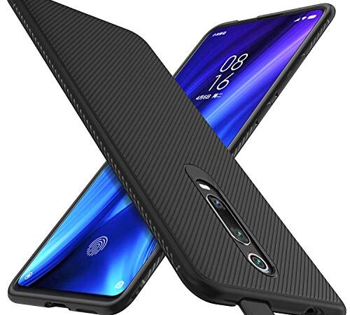 iBetterTEC Coque pour Xiaomi Mi 9T / Xiaomi Mi 9T Pro, Silicone Ultra Mince Solide, Durable, pour Xiaomi Mi 9T / Xiaomi Mi 9T Pro Smartphone. Noir