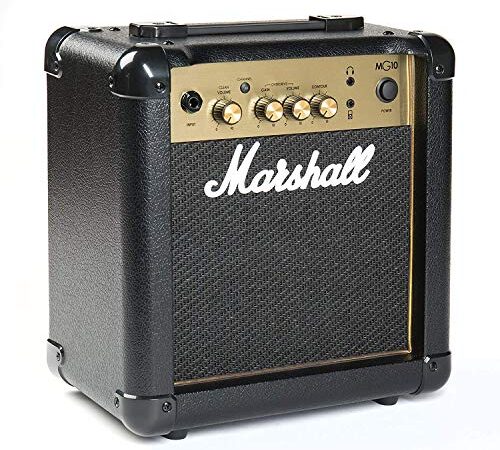 Marshall MG10 MG Gold Guitar Combo Amplifier - Amplificateur Combo à Semi-conducteurs pour Guitare Électrique