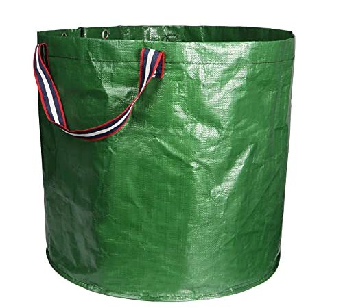 Sacs de Jardinage 120 Litres Sac de Jardin Sac à Déchets de Jardin Sac Poubelle Imperméable Sac de Feuilles Réutilisables Poubelles à Compost Bin Portable Bacs à déchets Sac de Pelouse