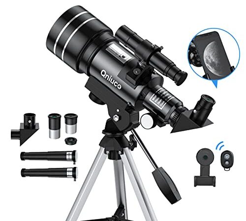 Télescope Astronomique pour Enfants Et débutants, Adulte, 70 mm Portable Télescopes avec Trépied - Parfait pour Les Enfants éducatifs et Cadeaux